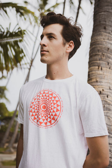 men’s organic, sustainable, spiritual graphic tshirts with Mandala from One Om Yoga